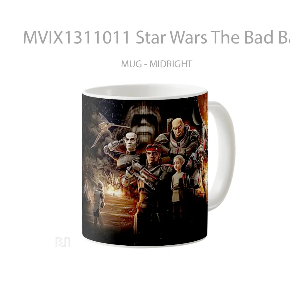 Mug Star Wars The Bad Batch Characters Gelas Star Wars - All-side / Desain