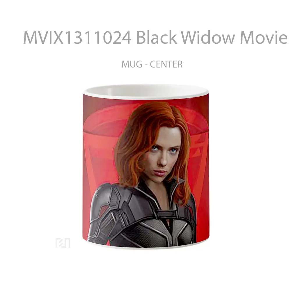Mug Black Widow Movie Art Gelas Superhero