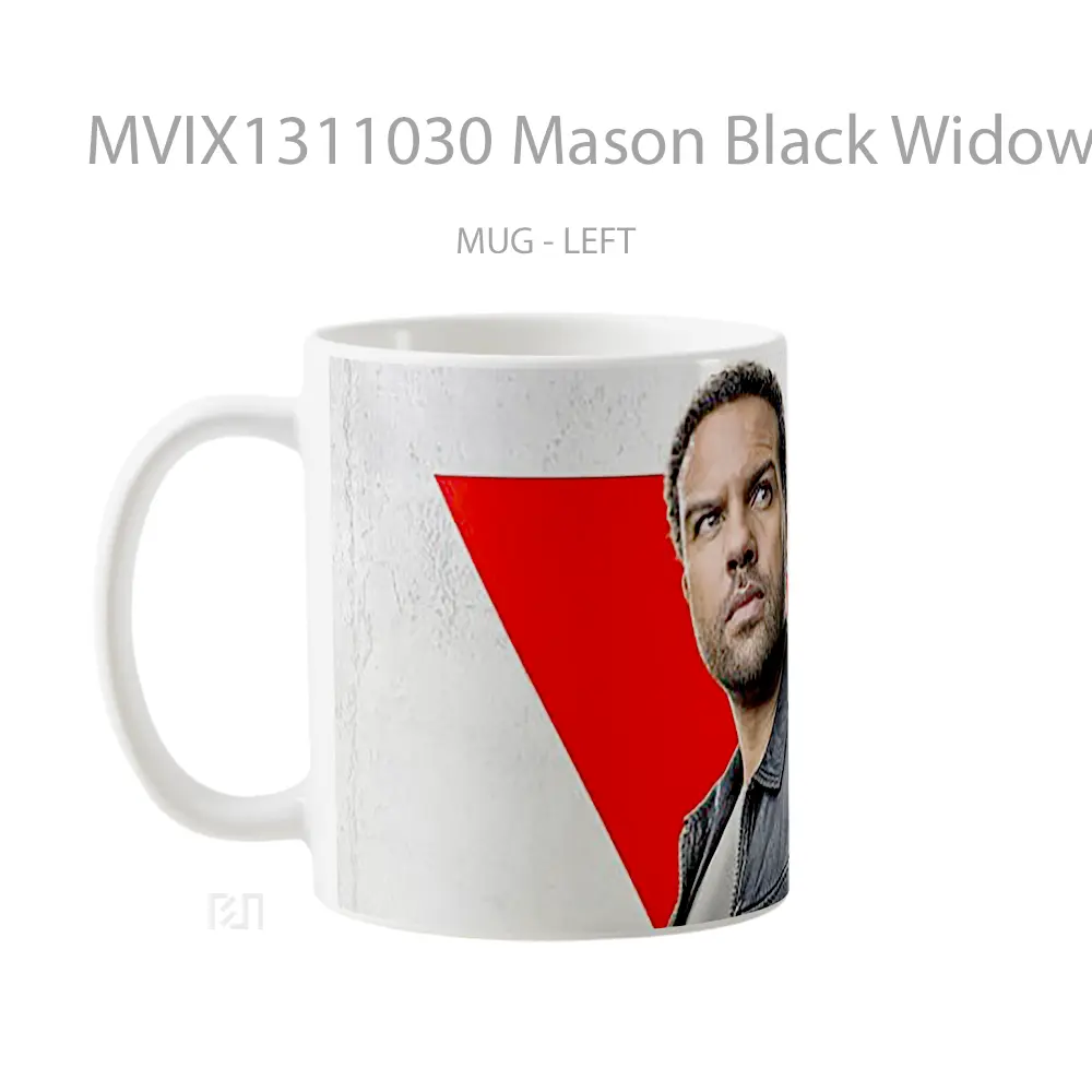Mug Mason Black Widow Movie Gelas Superhero - All-side / Desain