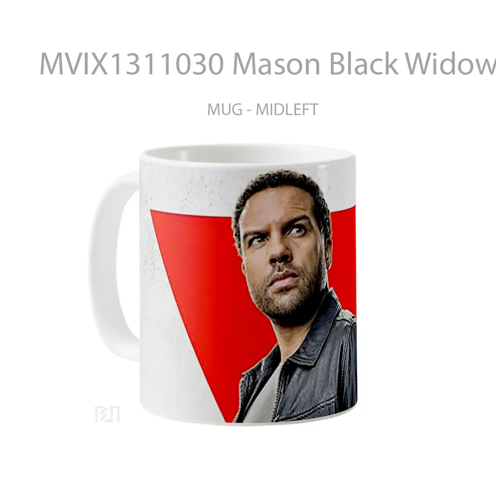 Mug Mason Black Widow Movie Gelas Superhero - All-side / Desain