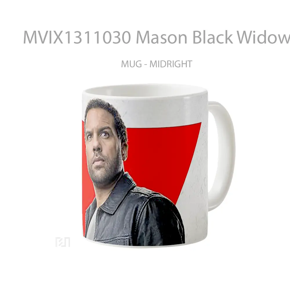 Mug Mason Black Widow Movie Gelas Superhero - All-side / Desain