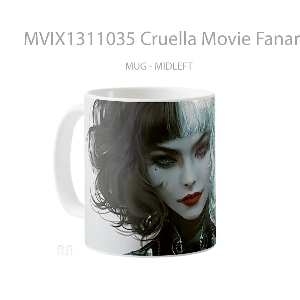 Mug Cruella Movie Fanart Gelas Keramik Unik - All-side / Desain