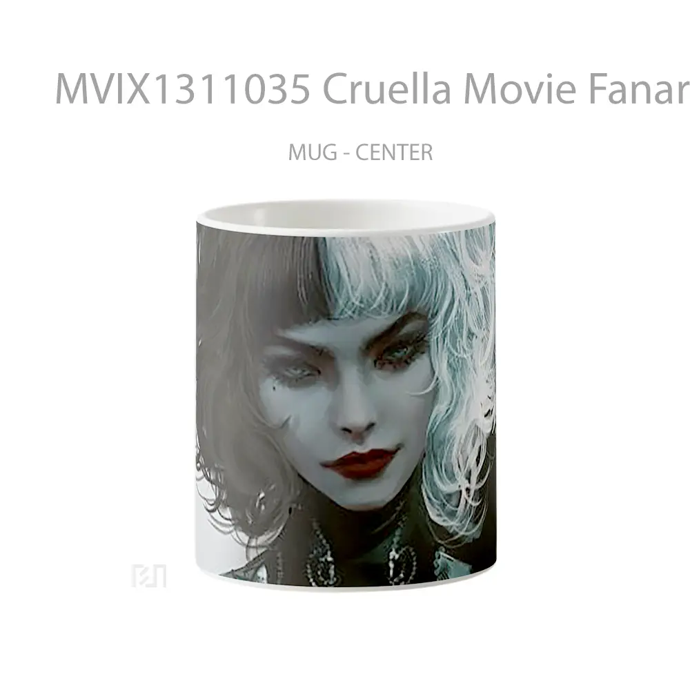 Mug Cruella Movie Fanart Gelas Keramik Unik