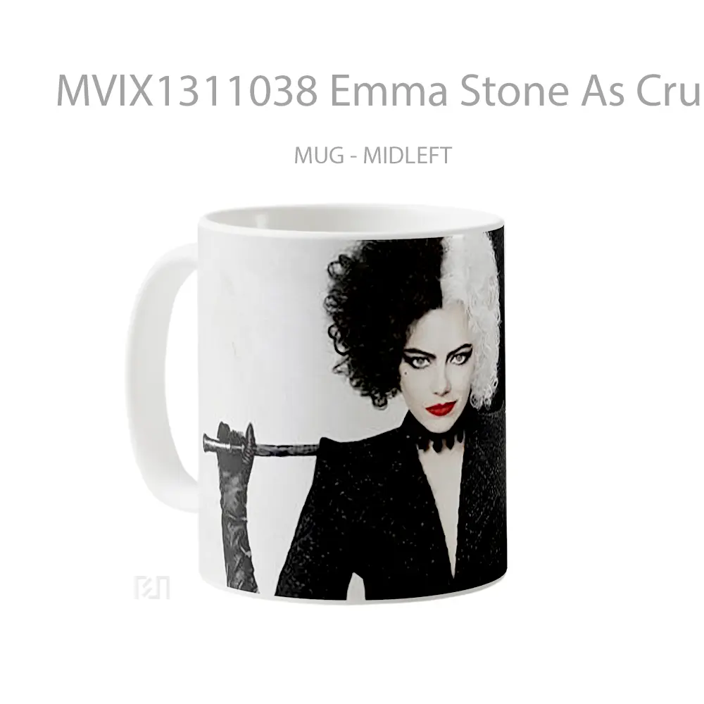 Mug Emma Stone As Cruella Gelas Selebriti - All-side / Desain