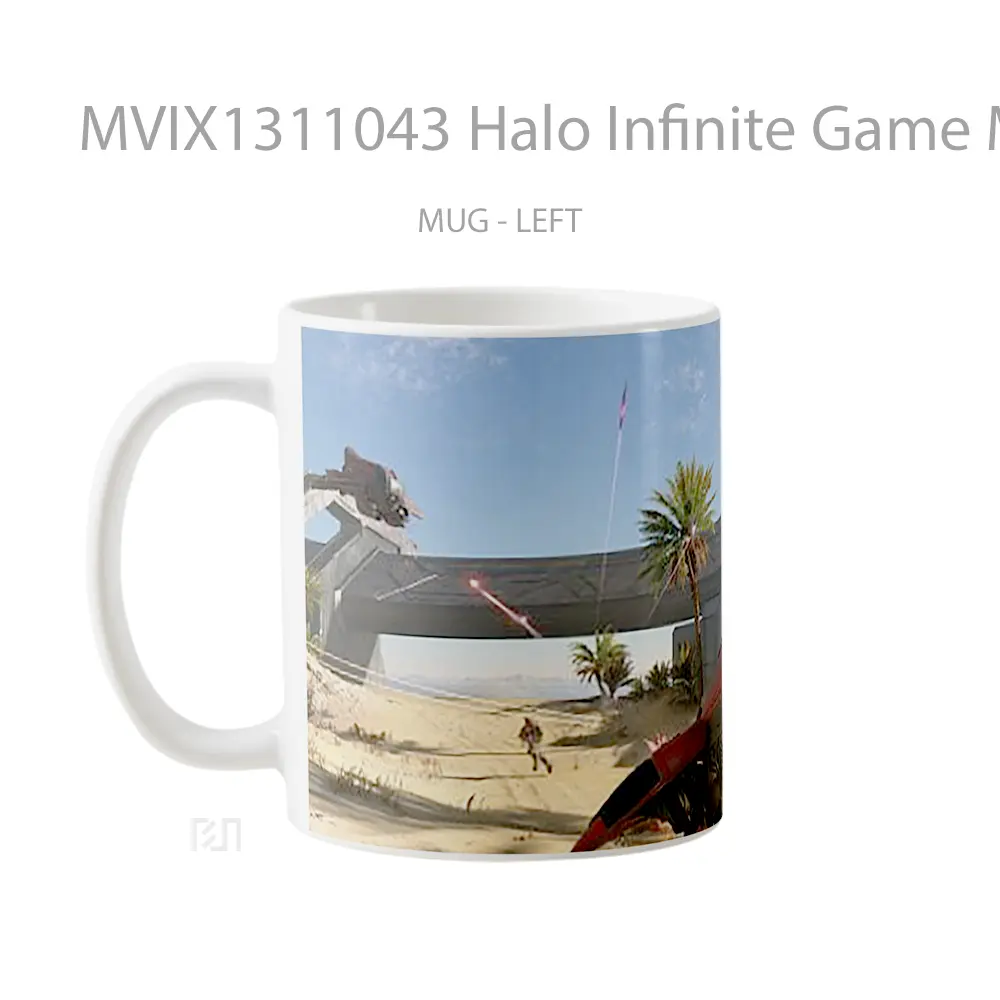 Mug Halo Infinite Game Multiplayer Cangkir Gamer - All-side / Desain