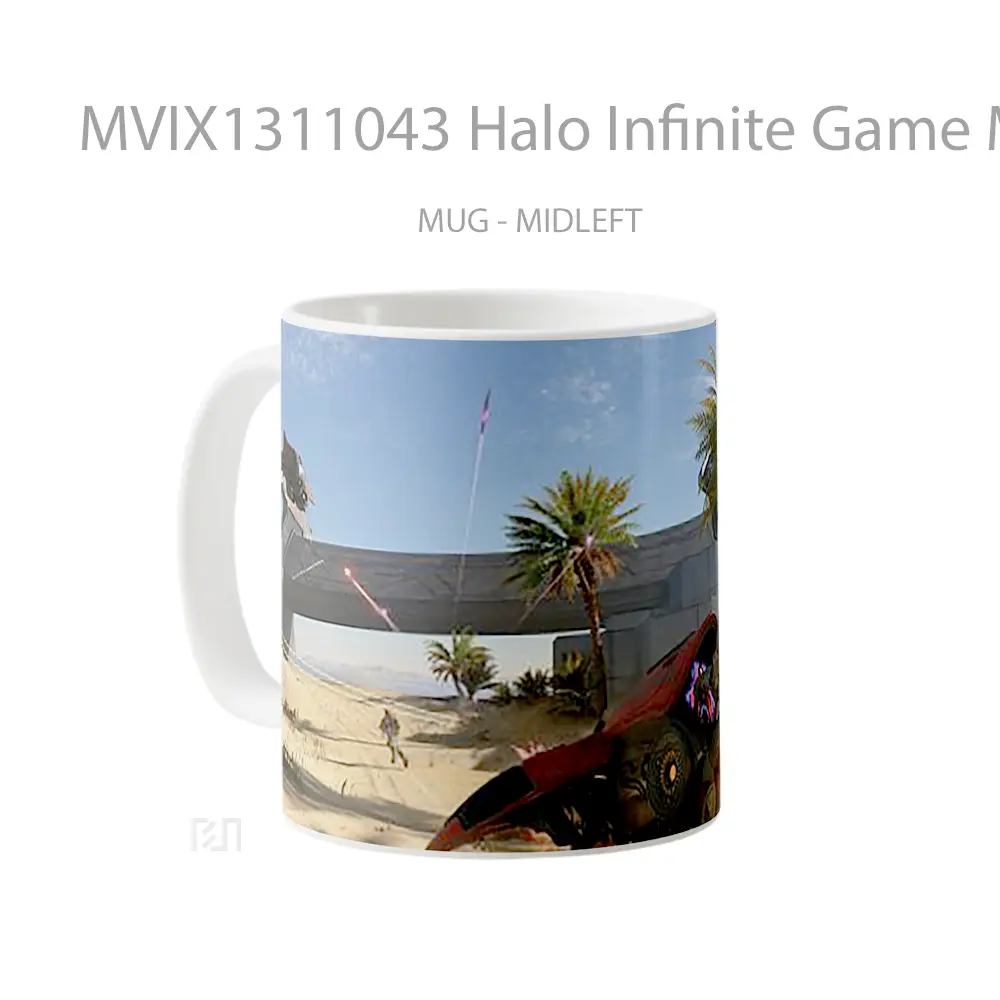 Mug Halo Infinite Game Multiplayer Cangkir Gamer - All-side / Desain