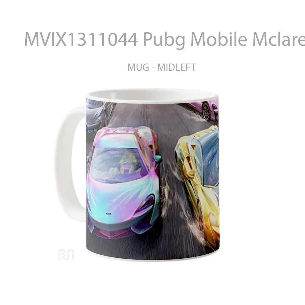 Mug Pubg Mobile Mclaren Sports Car Cangkir Gamer - All-side / Desain