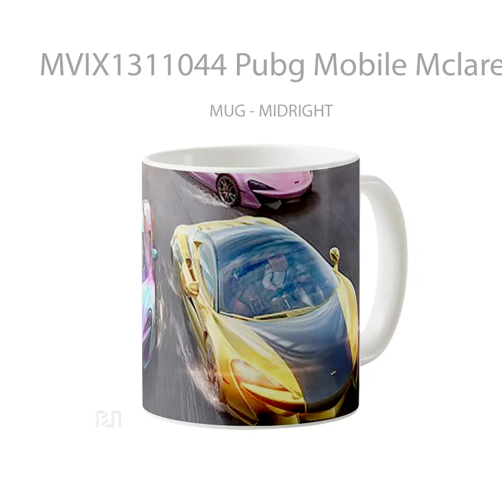 Mug Pubg Mobile Mclaren Sports Car Cangkir Gamer - All-side / Desain