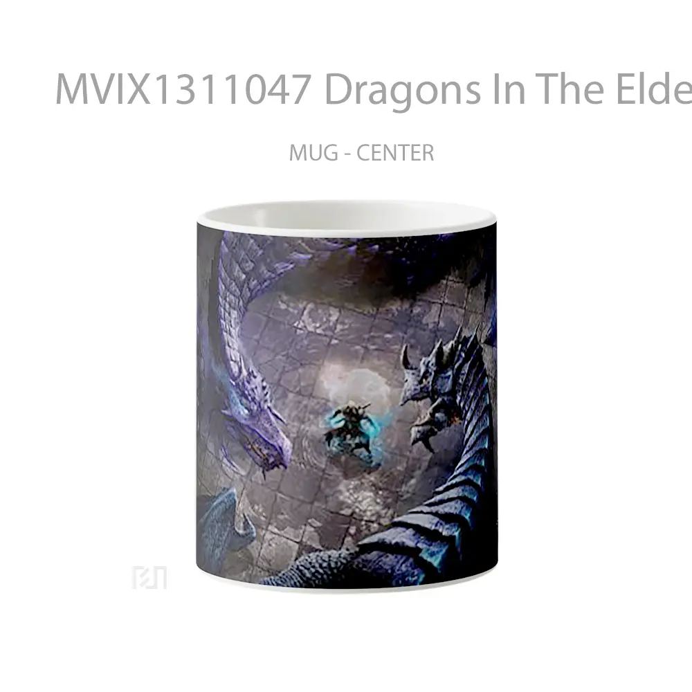 Mug Dragons In The Elder Scrolls Online Gelas Fantasi