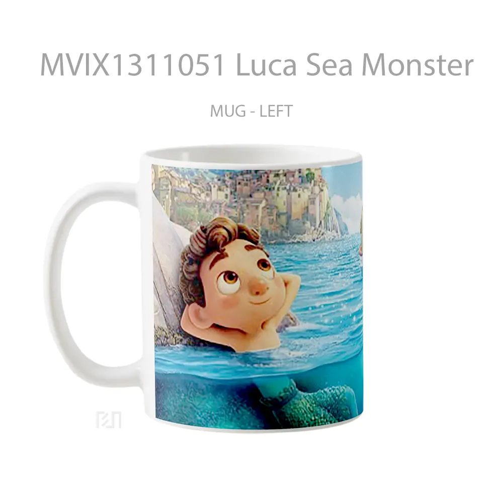 Mug Luca Sea Monster Gelas Pemandangan Alam - All-side / Desain