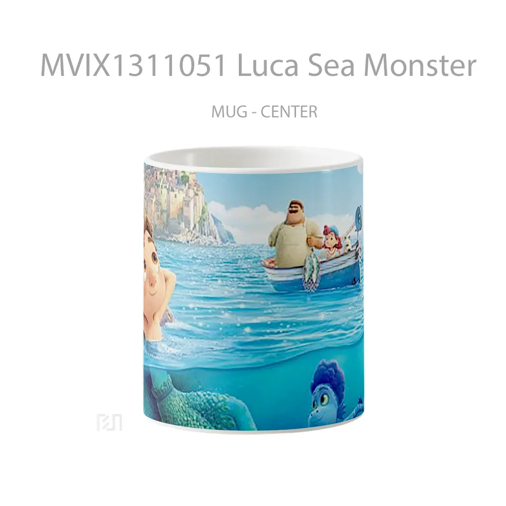 Mug Luca Sea Monster Gelas Pemandangan Alam