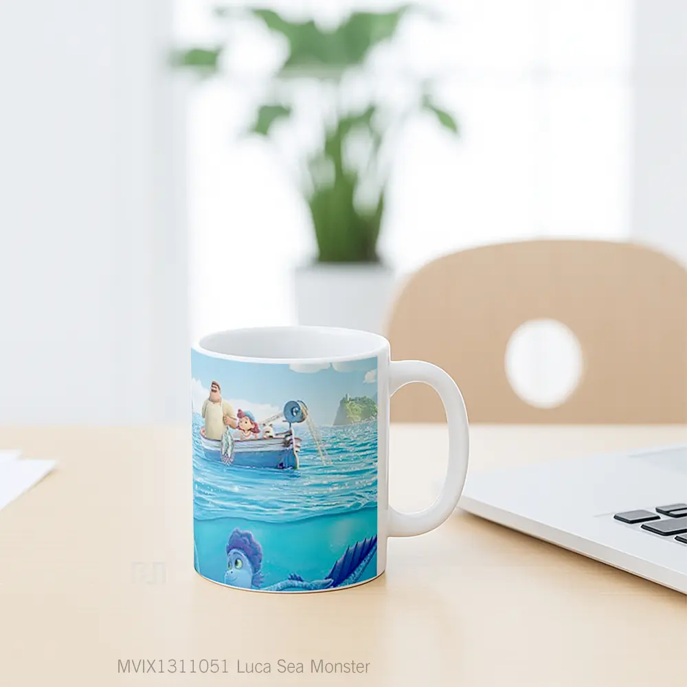 Mug Luca Sea Monster Gelas Pemandangan Alam - All-side / Desain