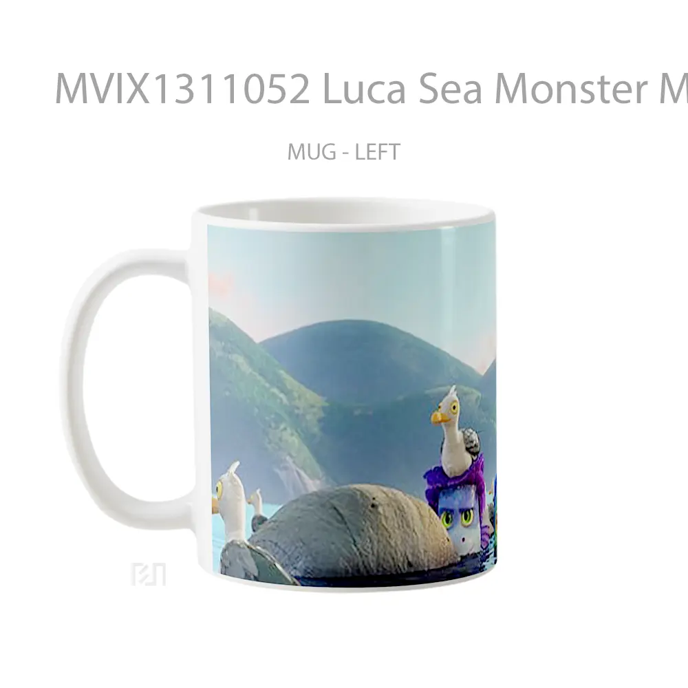 Mug Luca Sea Monster Movie Gelas Pemandangan Alam - All-side / Desain