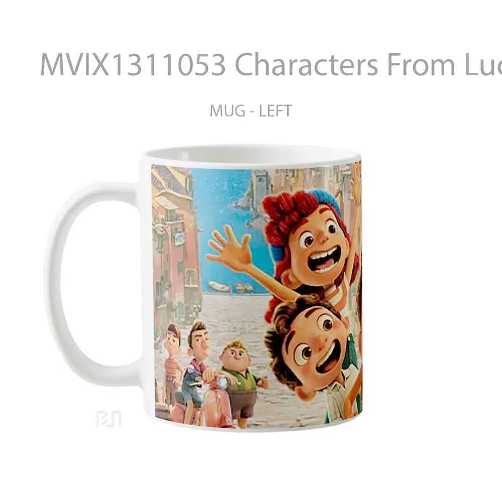 Mug Characters From Luca Gelas Keramik Unik - All-side / Desain