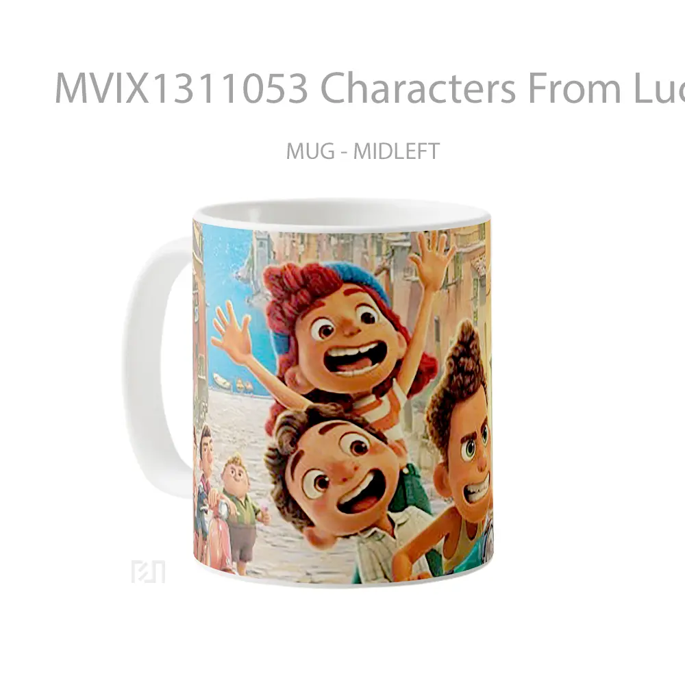 Mug Characters From Luca Gelas Keramik Unik - All-side / Desain