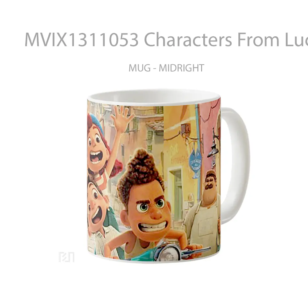 Mug Characters From Luca Gelas Keramik Unik - All-side / Desain