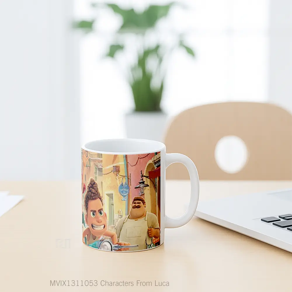 Mug Characters From Luca Gelas Keramik Unik - All-side / Desain