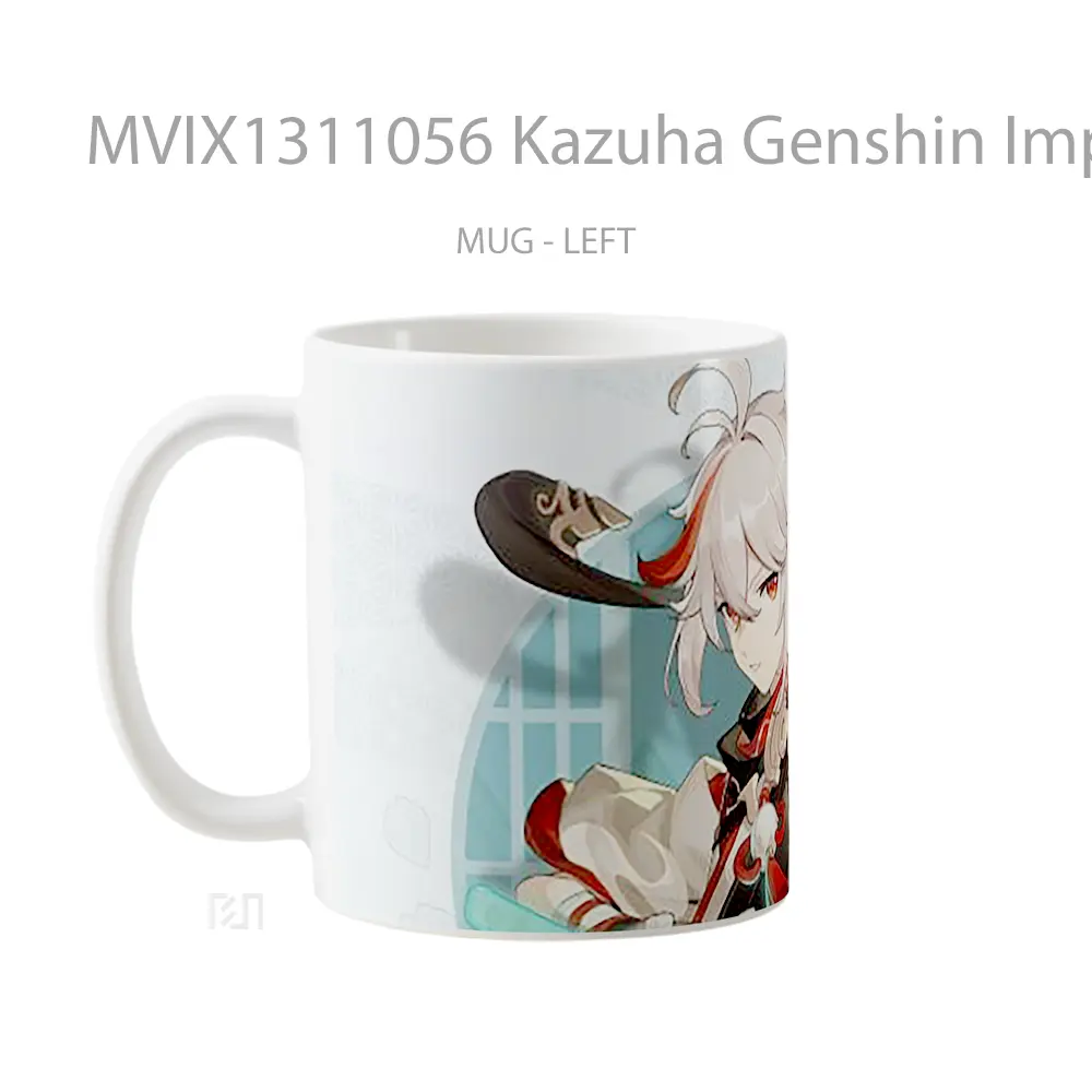 Mug Kazuha Genshin Impact Cangkir Gamer - All-side / Desain