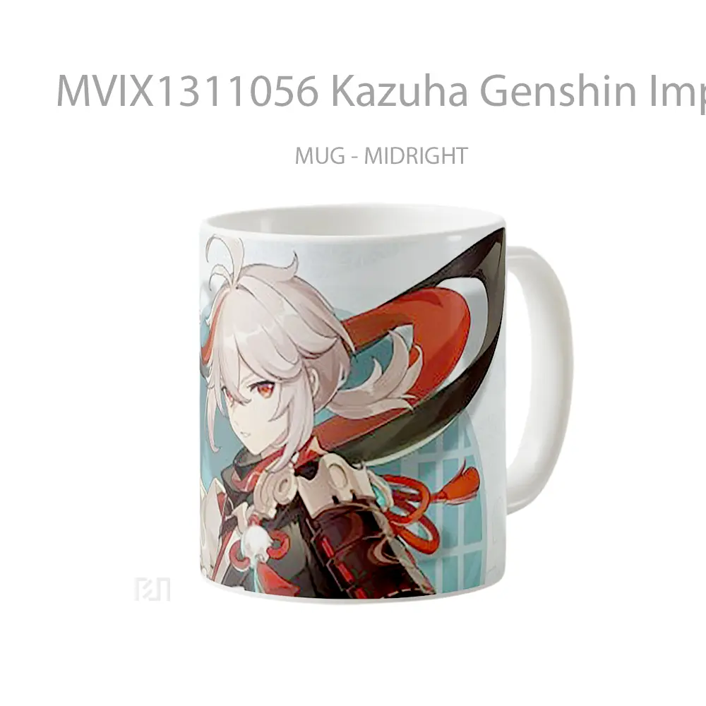 Mug Kazuha Genshin Impact Cangkir Gamer - All-side / Desain