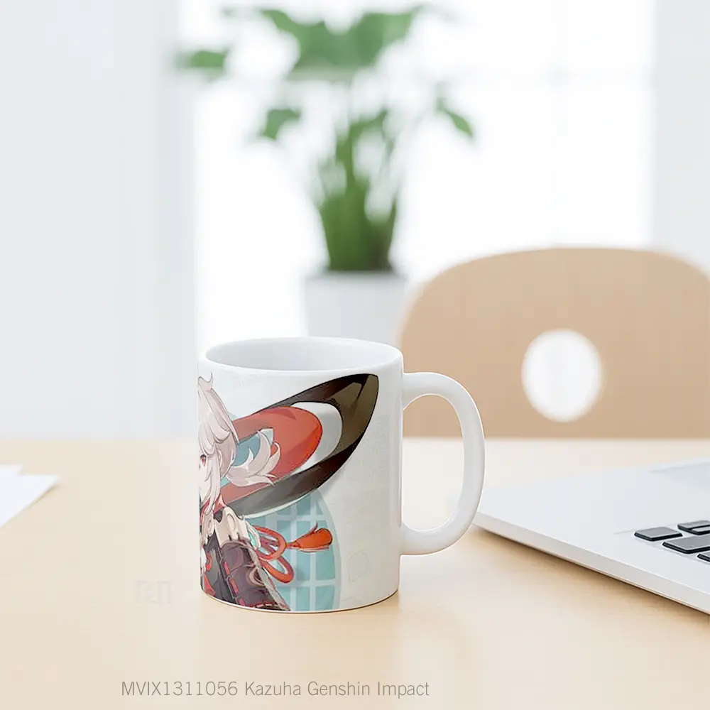 Mug Kazuha Genshin Impact Cangkir Gamer - All-side / Desain