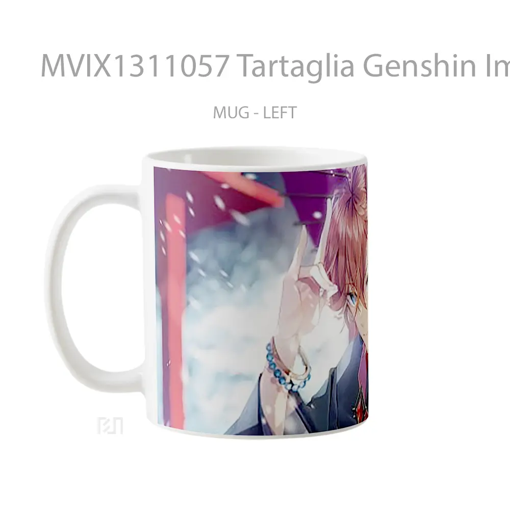 Mug Tartaglia Genshin Impact Art Cangkir Gamer - All-side / Desain