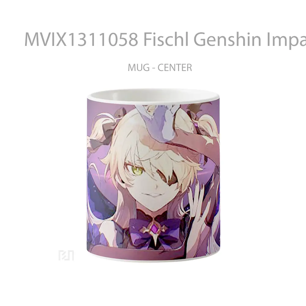 Mug Fischl Genshin Impact Art Cangkir Gamer
