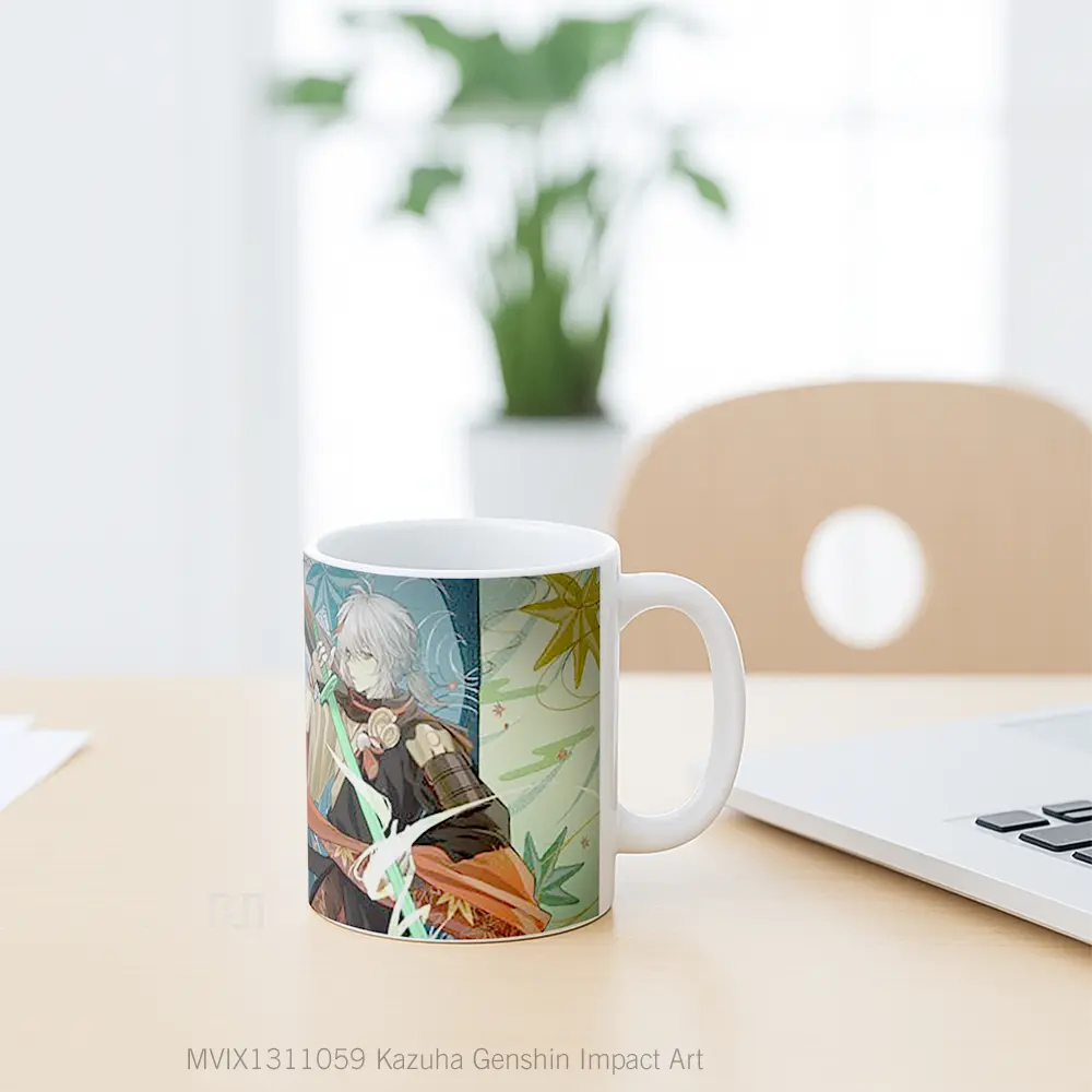 Mug Kazuha Genshin Impact Art Cangkir Gamer - All-side / Desain