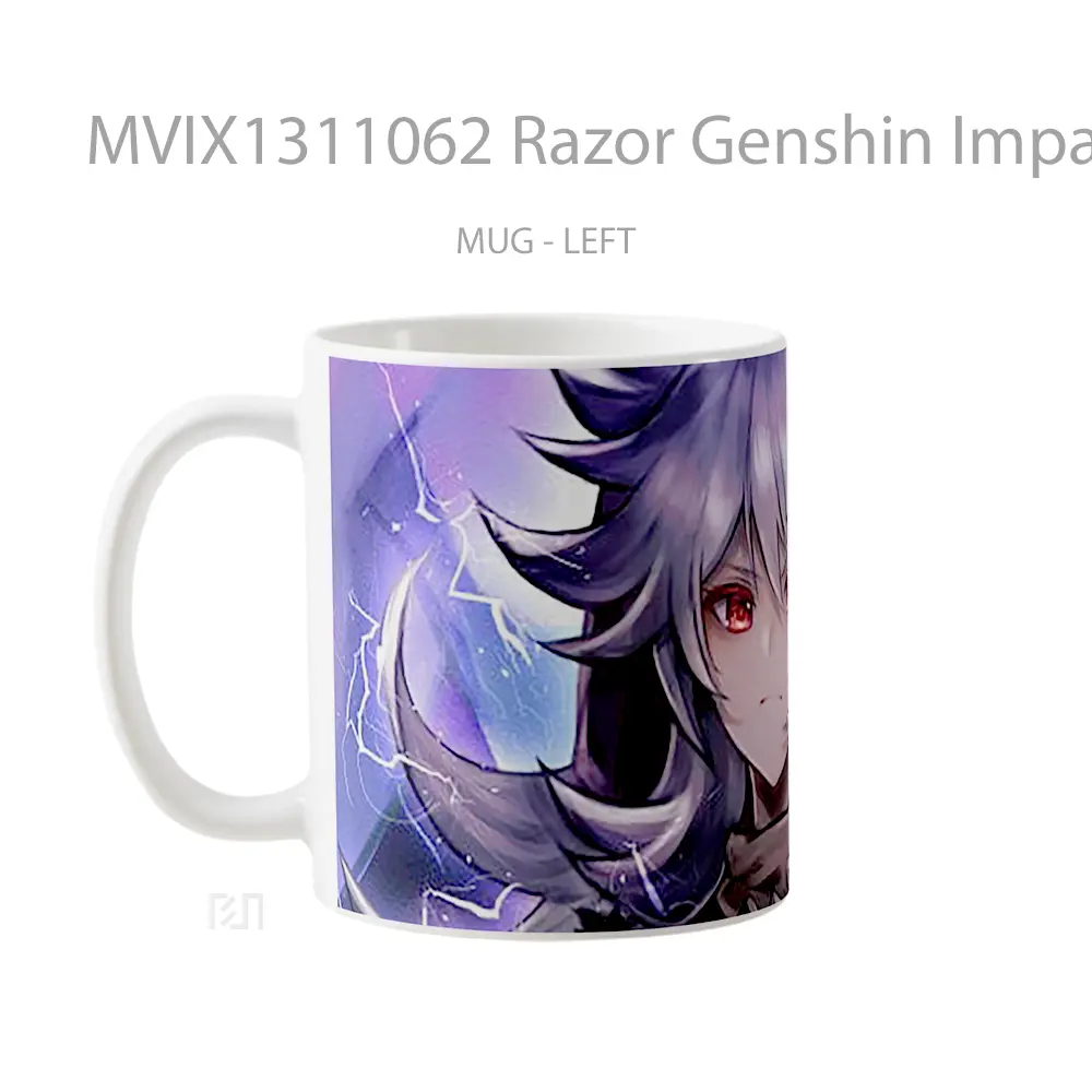 Mug Razor Genshin Impact Art Cangkir Gamer - All-side / Desain