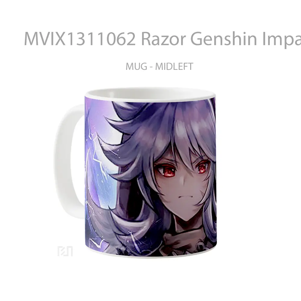 Mug Razor Genshin Impact Art Cangkir Gamer - All-side / Desain