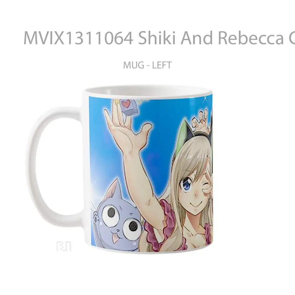 Mug Shiki And Rebecca Characters From Edens Zero Gelas Keramik Unik - All-side / Desain