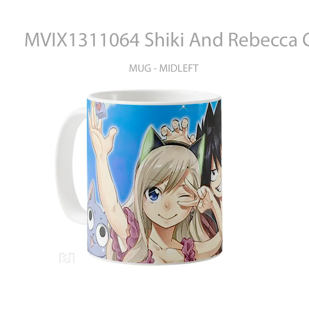 Mug Shiki And Rebecca Characters From Edens Zero Gelas Keramik Unik - All-side / Desain