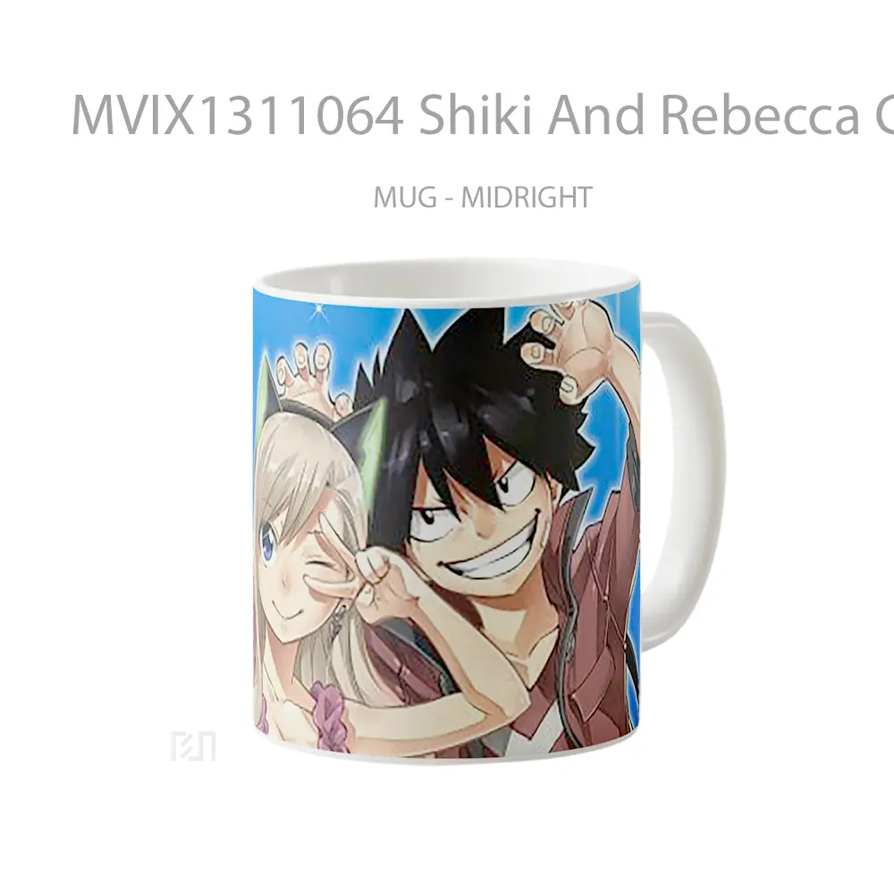 Mug Shiki And Rebecca Characters From Edens Zero Gelas Keramik Unik - All-side / Desain