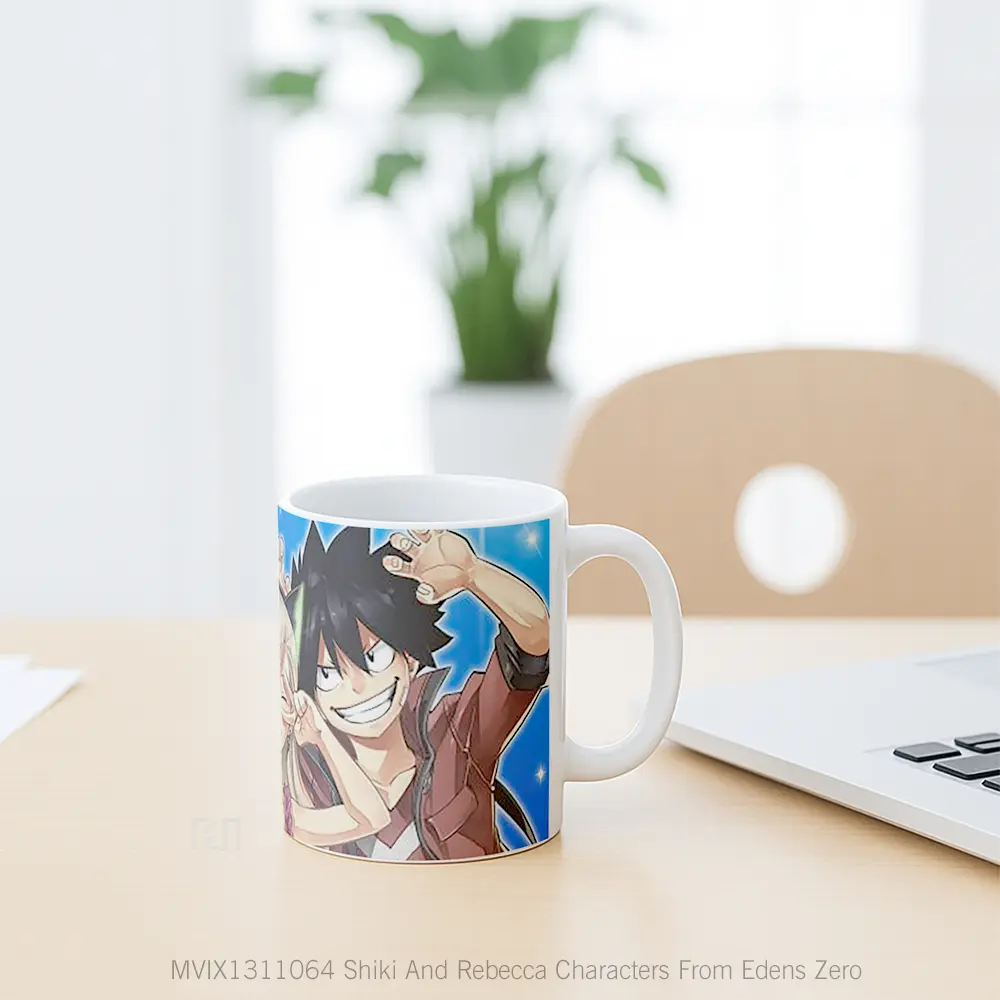 Mug Shiki And Rebecca Characters From Edens Zero Gelas Keramik Unik - All-side / Desain