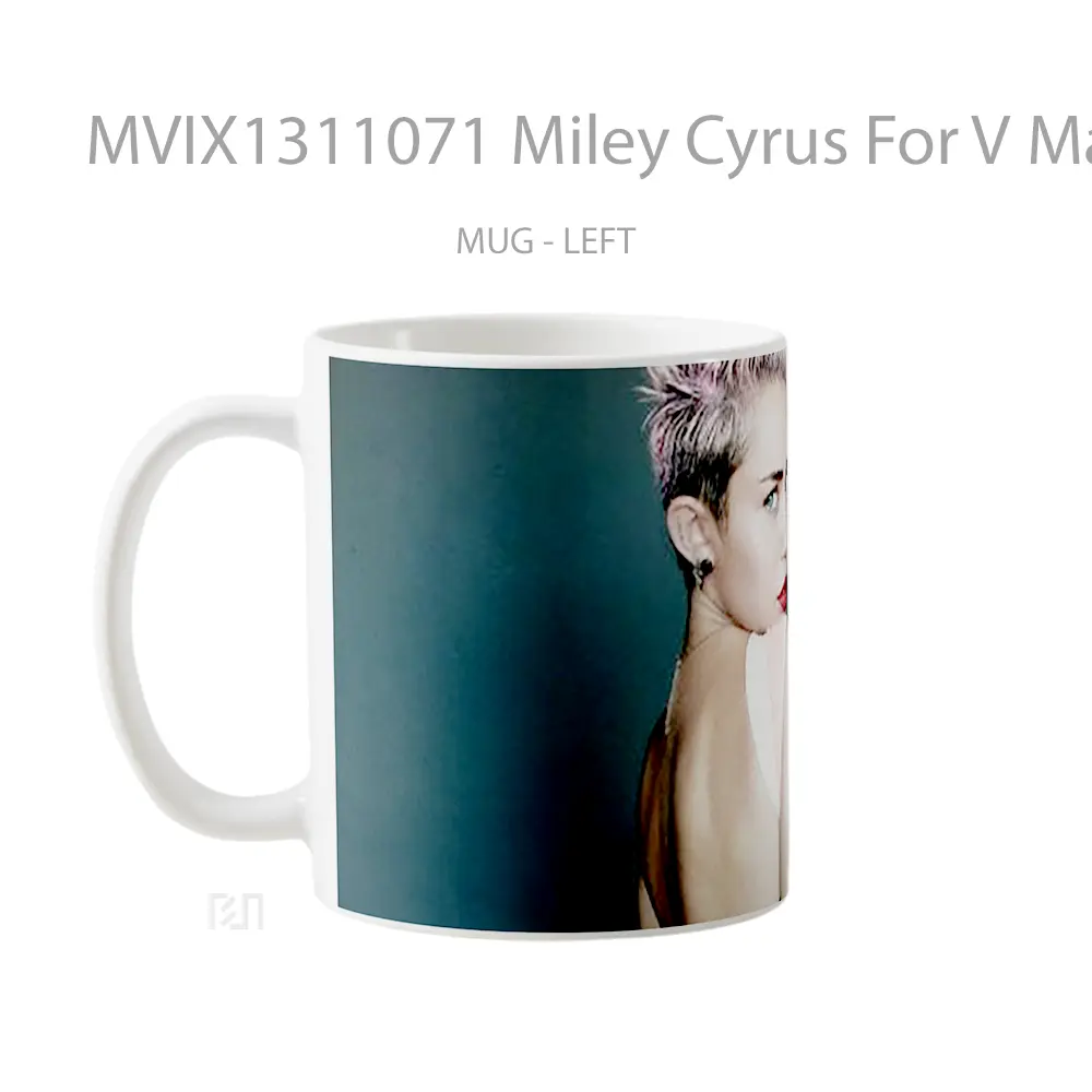 Mug Miley Cyrus For V Magazine Gelas Selebriti - All-side / Desain