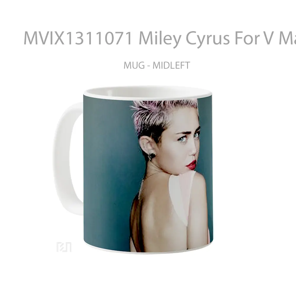 Mug Miley Cyrus For V Magazine Gelas Selebriti - All-side / Desain