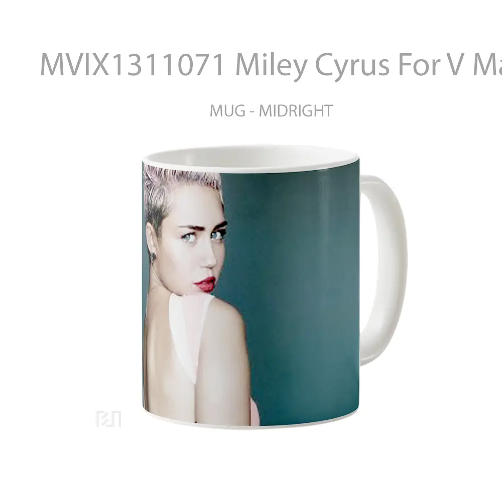 Mug Miley Cyrus For V Magazine Gelas Selebriti - All-side / Desain