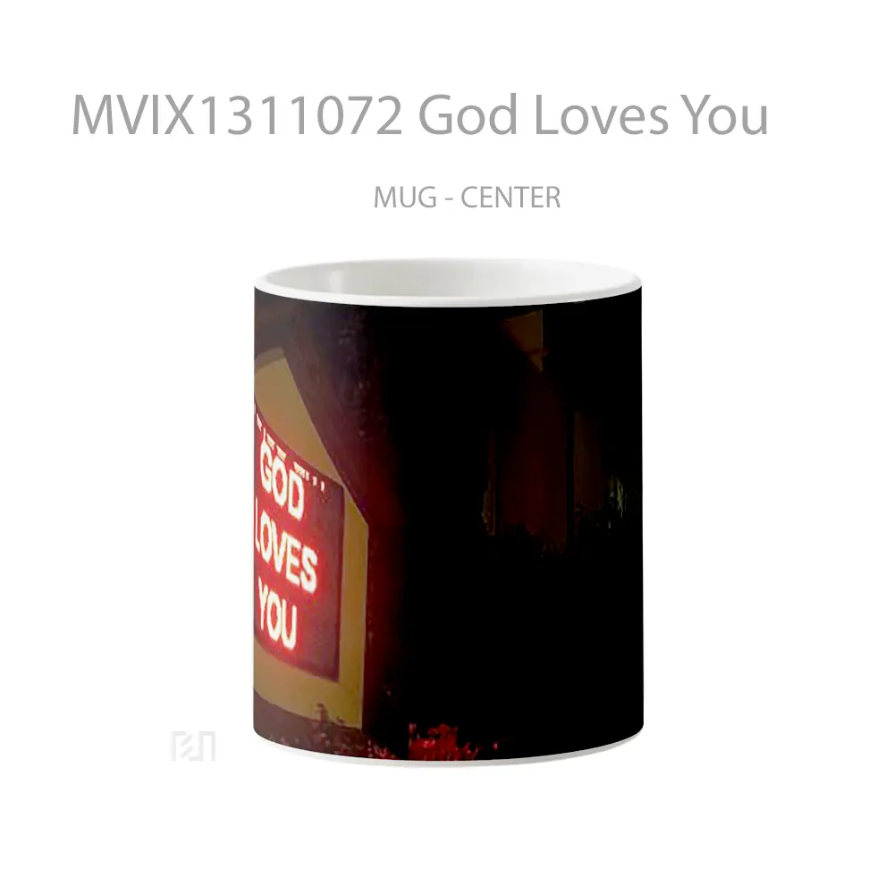 Mug God Loves You Gelas Keramik Unik
