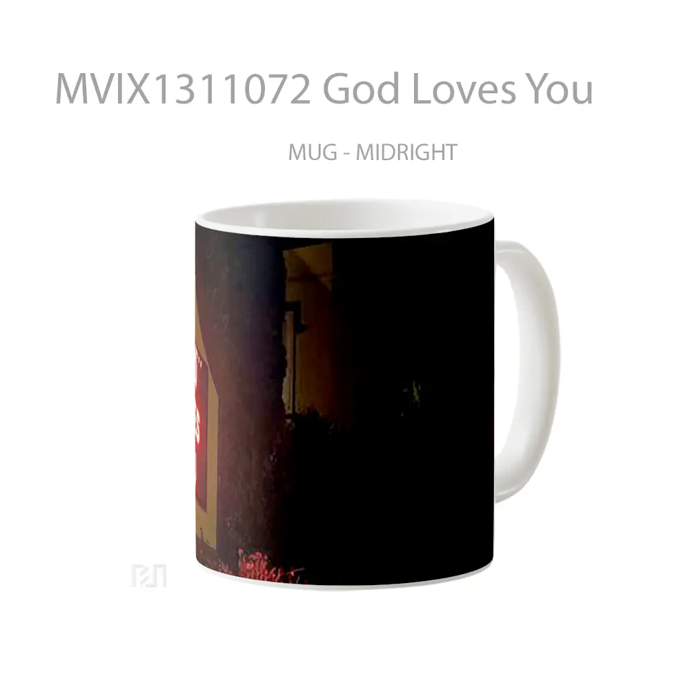 Mug God Loves You Gelas Keramik Unik - All-side / Desain