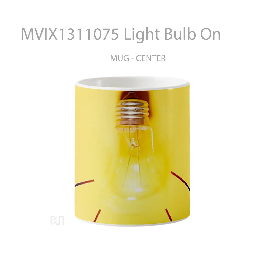Mug Light Bulb On Gelas Keramik Unik