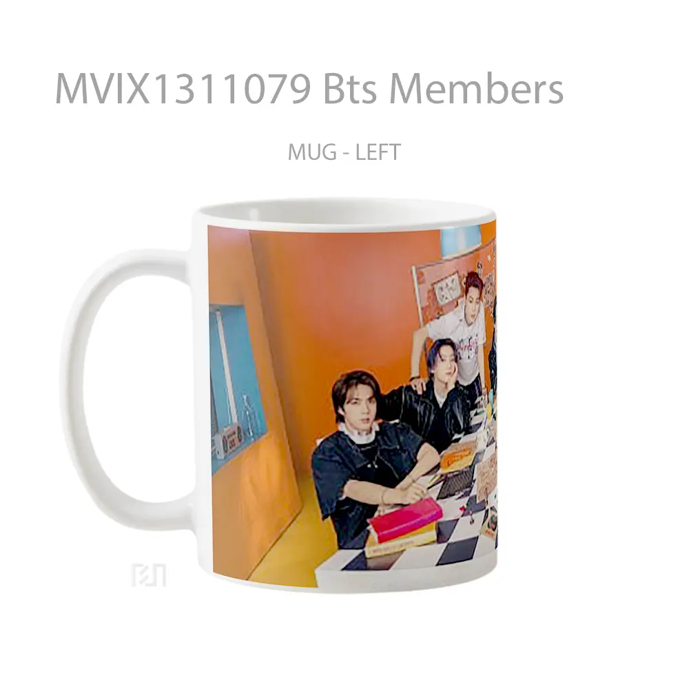Mug Bts Members Gelas Keramik Unik - All-side / Desain