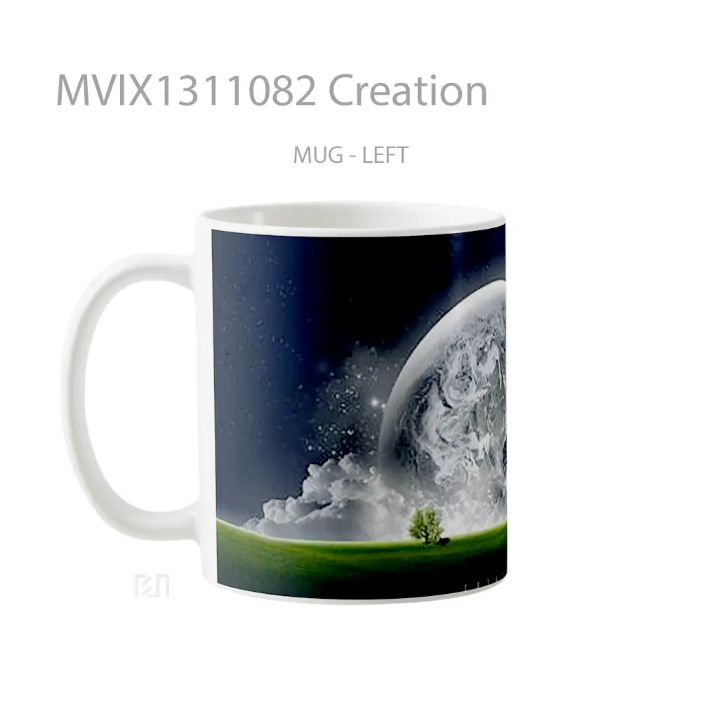Mug Creation Gelas Keramik Unik - All-side / Desain