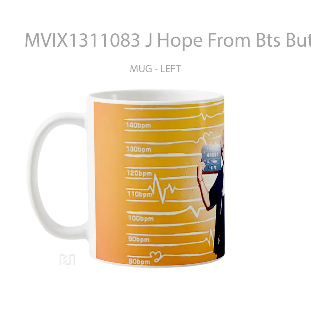 Mug J Hope From Bts Butter Gelas Keramik Unik - All-side / Desain