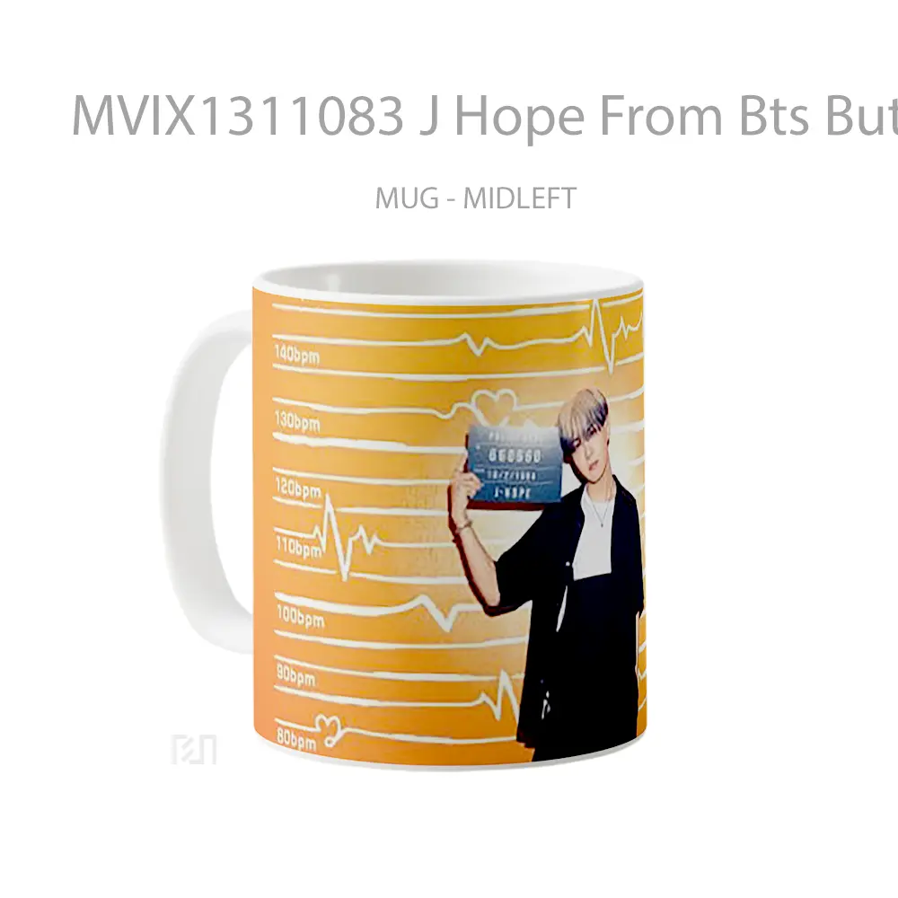 Mug J Hope From Bts Butter Gelas Keramik Unik - All-side / Desain