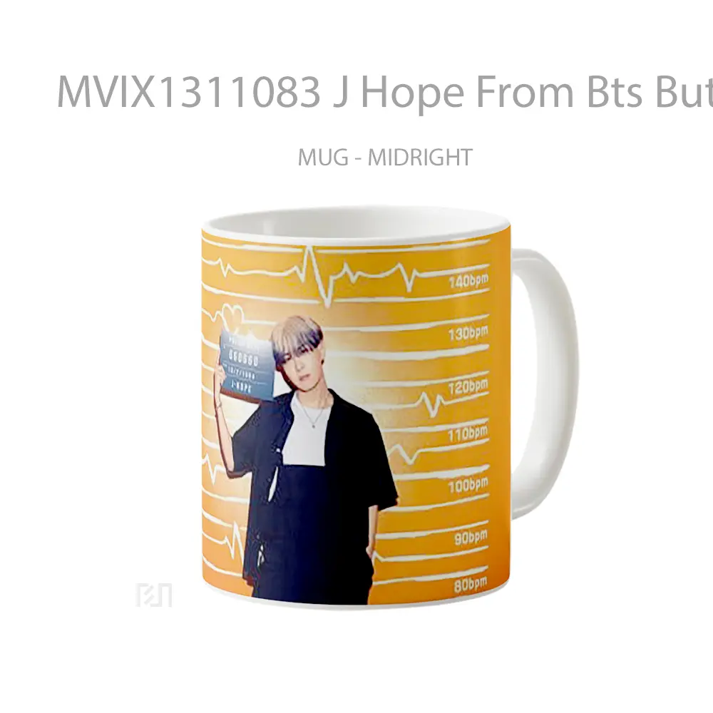 Mug J Hope From Bts Butter Gelas Keramik Unik - All-side / Desain