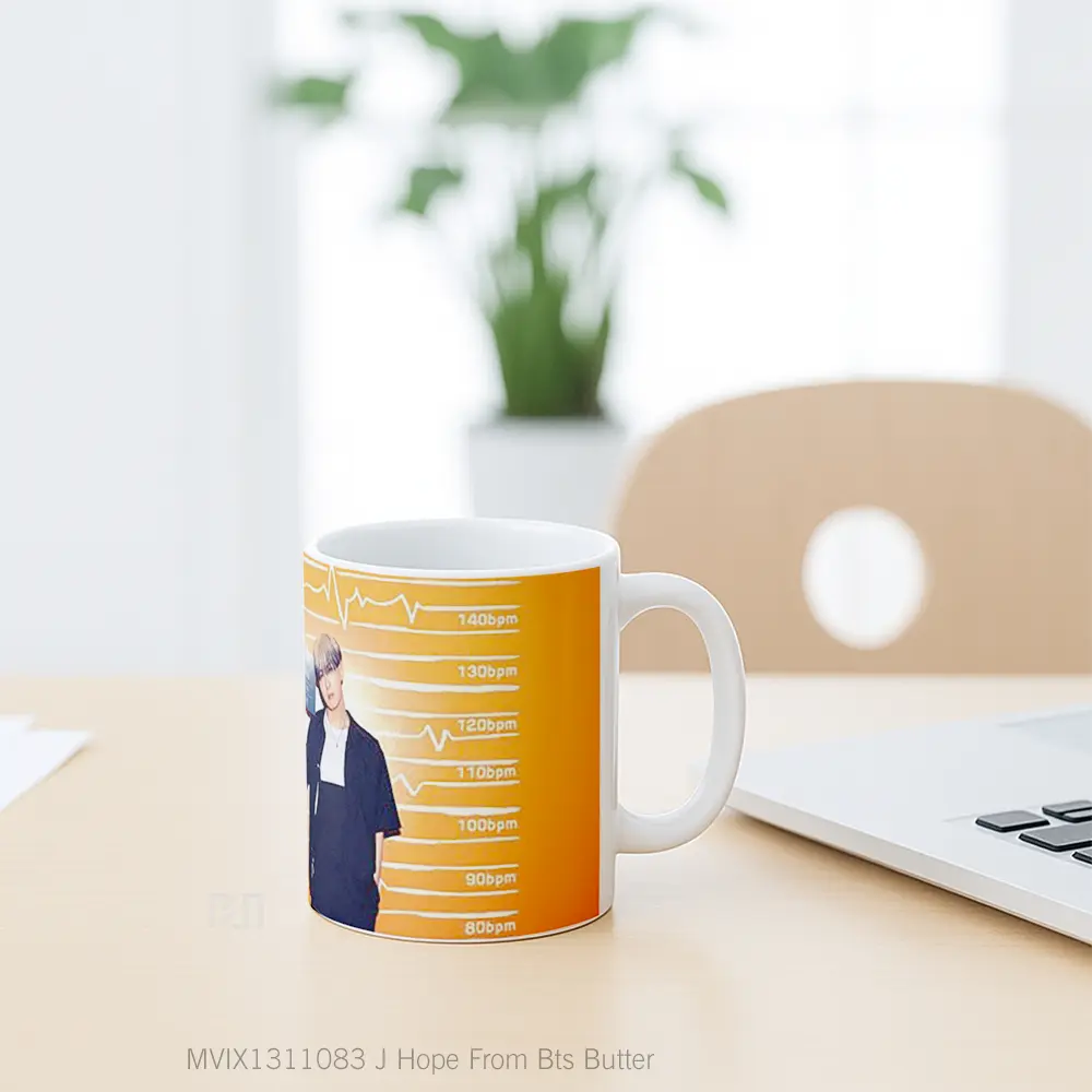 Mug J Hope From Bts Butter Gelas Keramik Unik - All-side / Desain