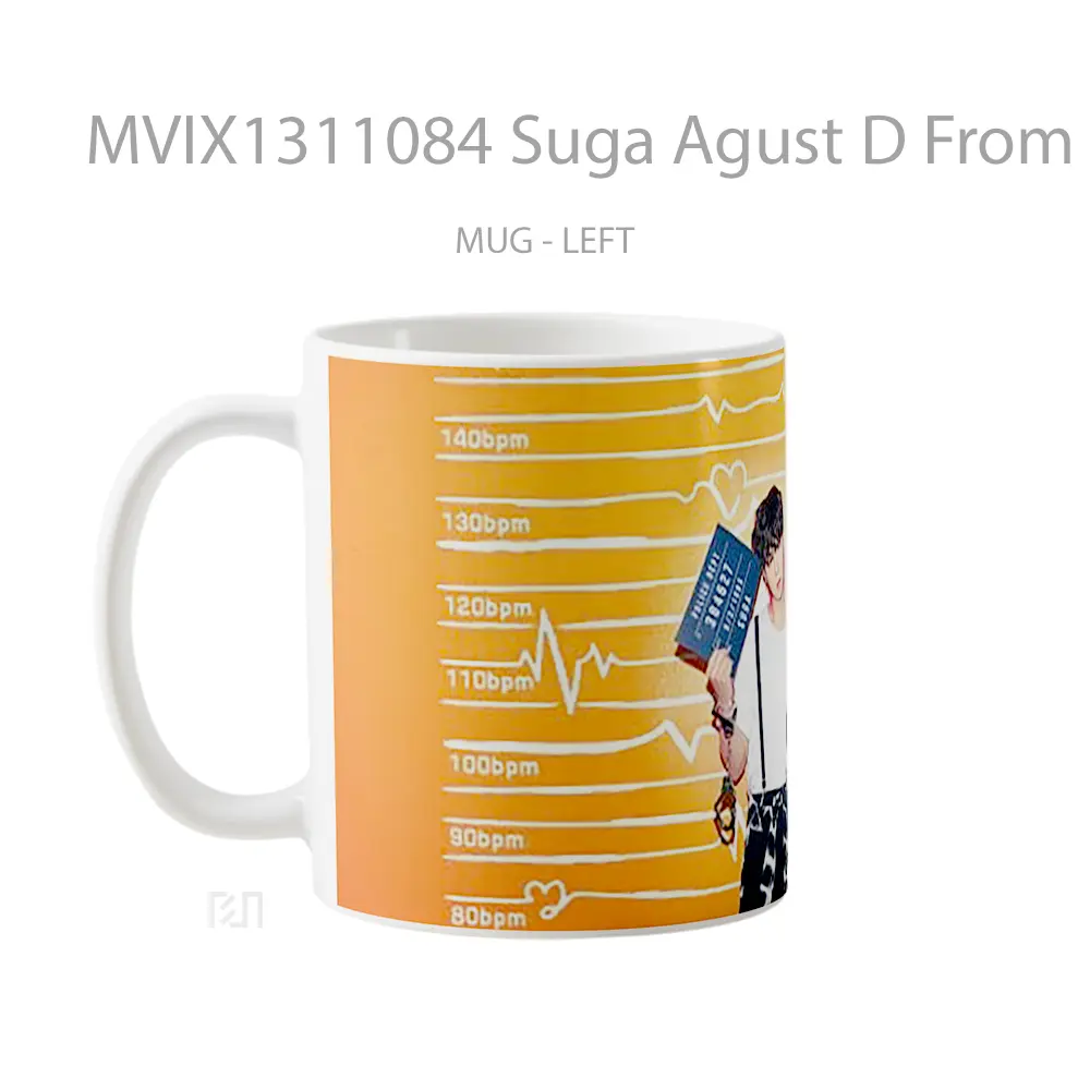 Mug Suga Agust D From Bts Butter Gelas Keramik Unik - All-side / Desain