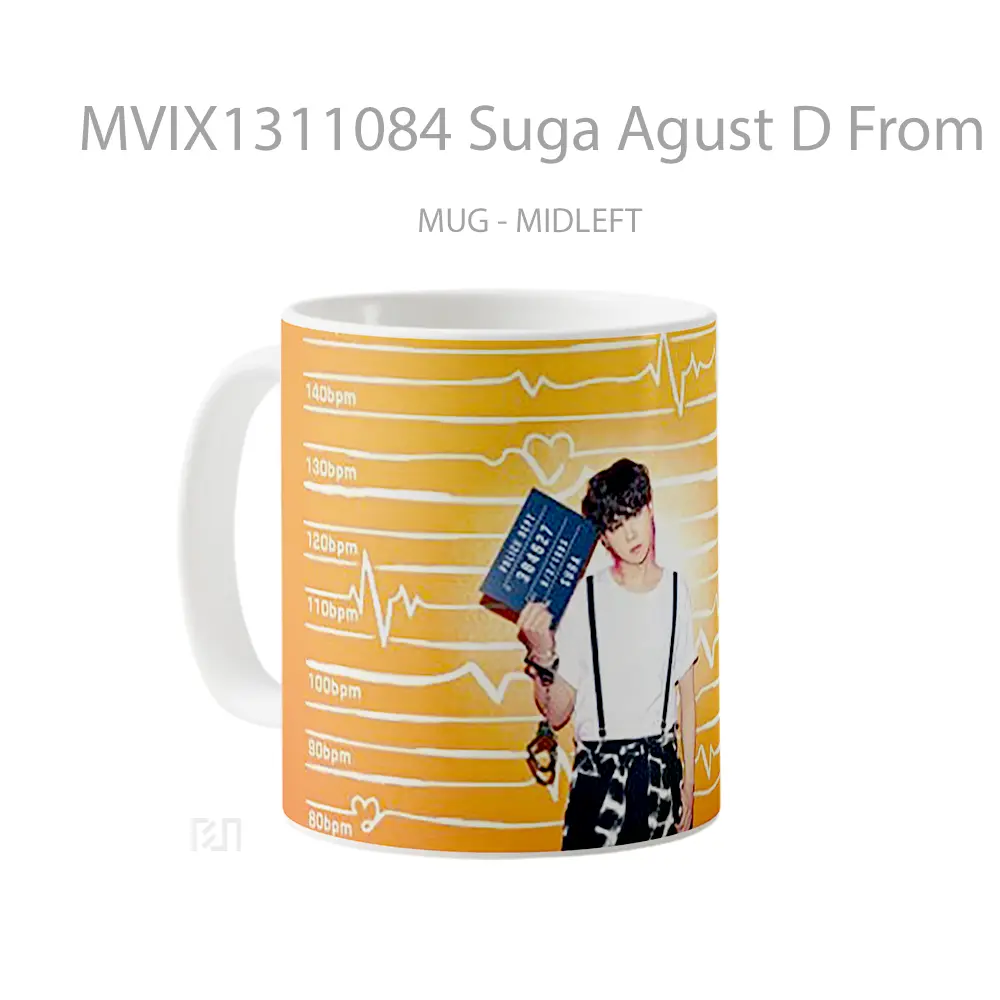 Mug Suga Agust D From Bts Butter Gelas Keramik Unik - All-side / Desain