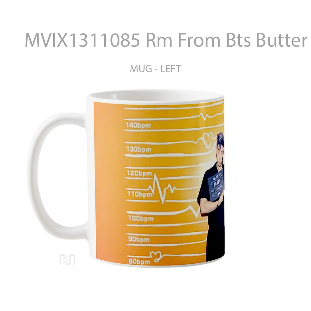 Mug Rm From Bts Butter Gelas Keramik Unik - All-side / Desain