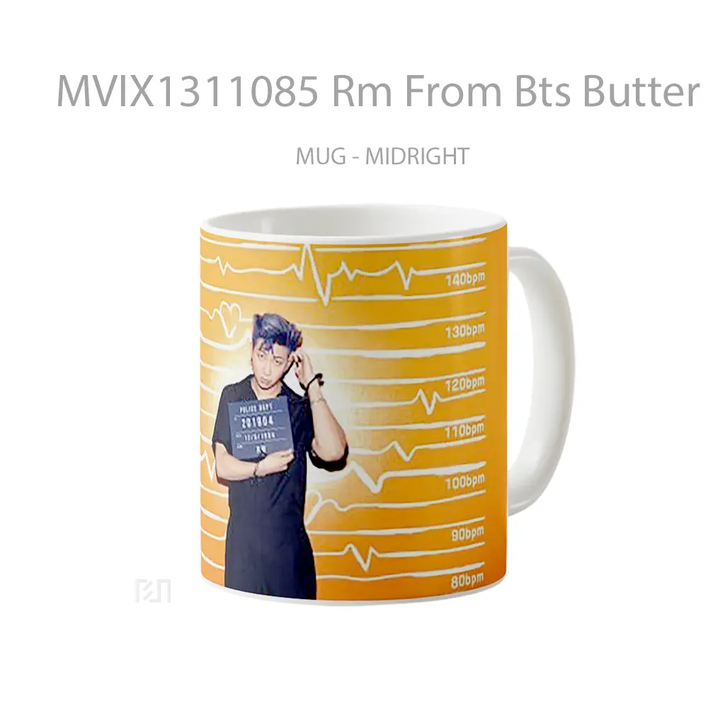 Mug Rm From Bts Butter Gelas Keramik Unik - All-side / Desain