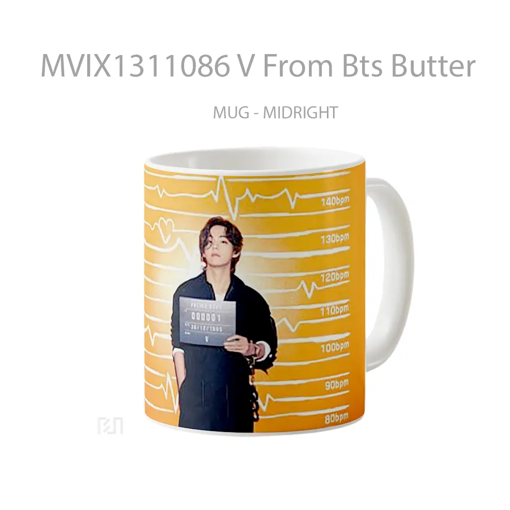 Mug V From Bts Butter Gelas Keramik Unik - All-side / Desain